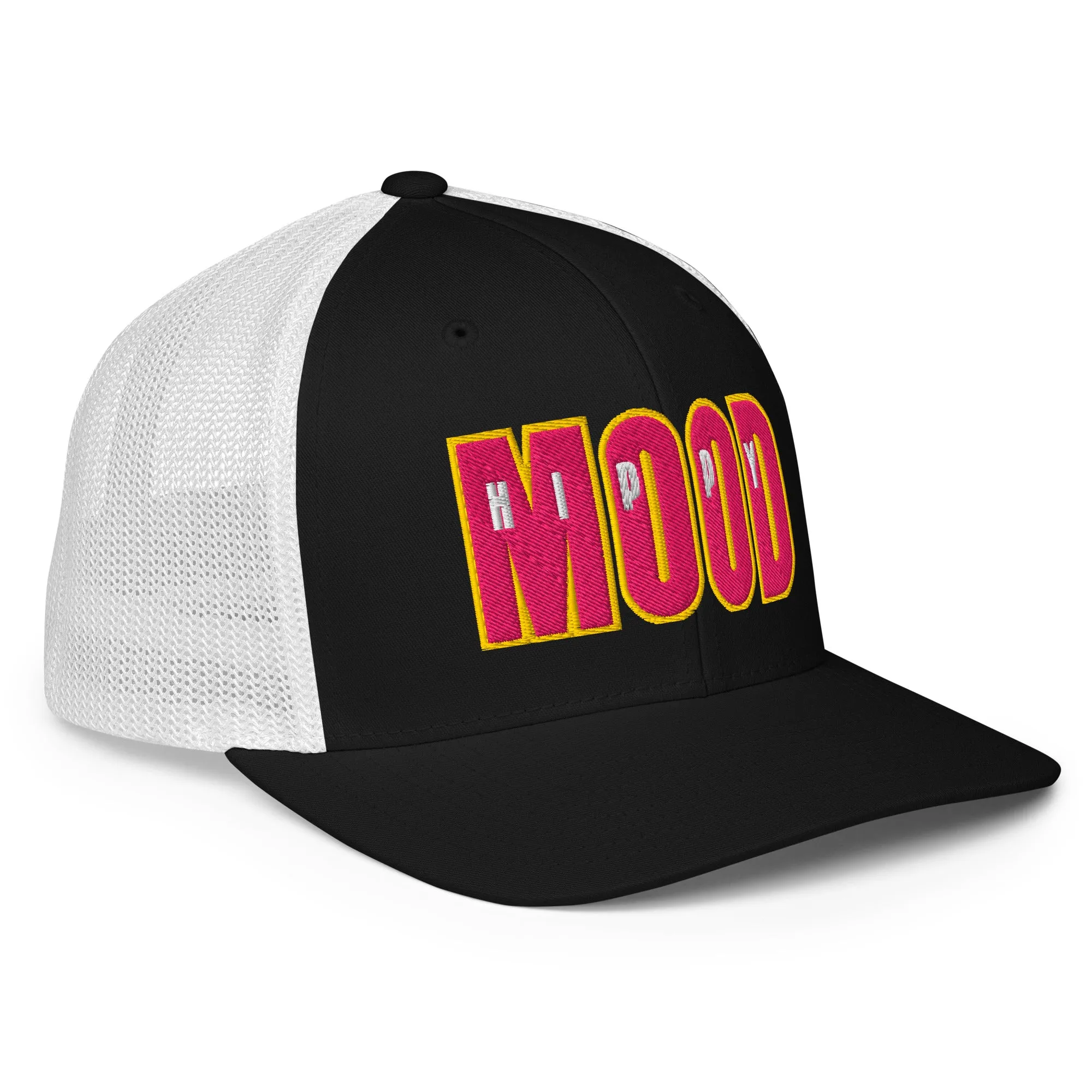 Pink & Yellow Closed-back trucker cap