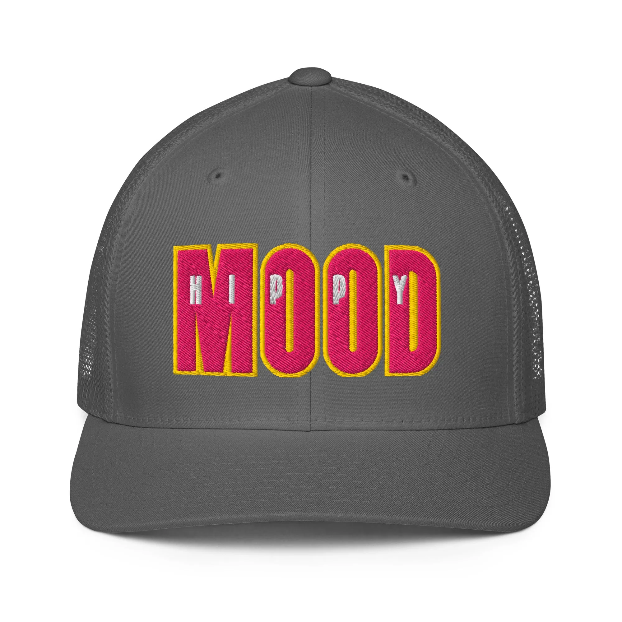 Pink & Yellow Closed-back trucker cap