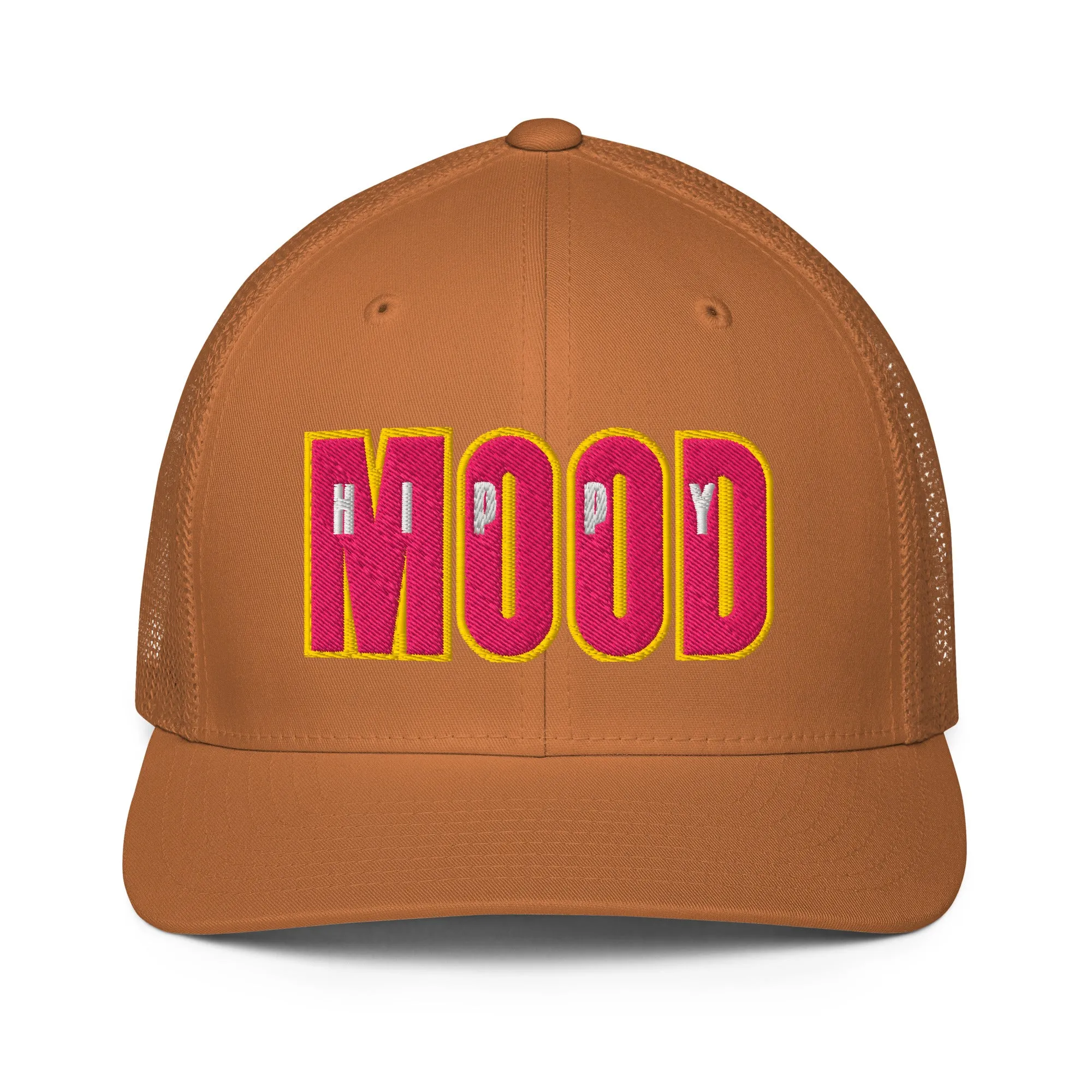 Pink & Yellow Closed-back trucker cap