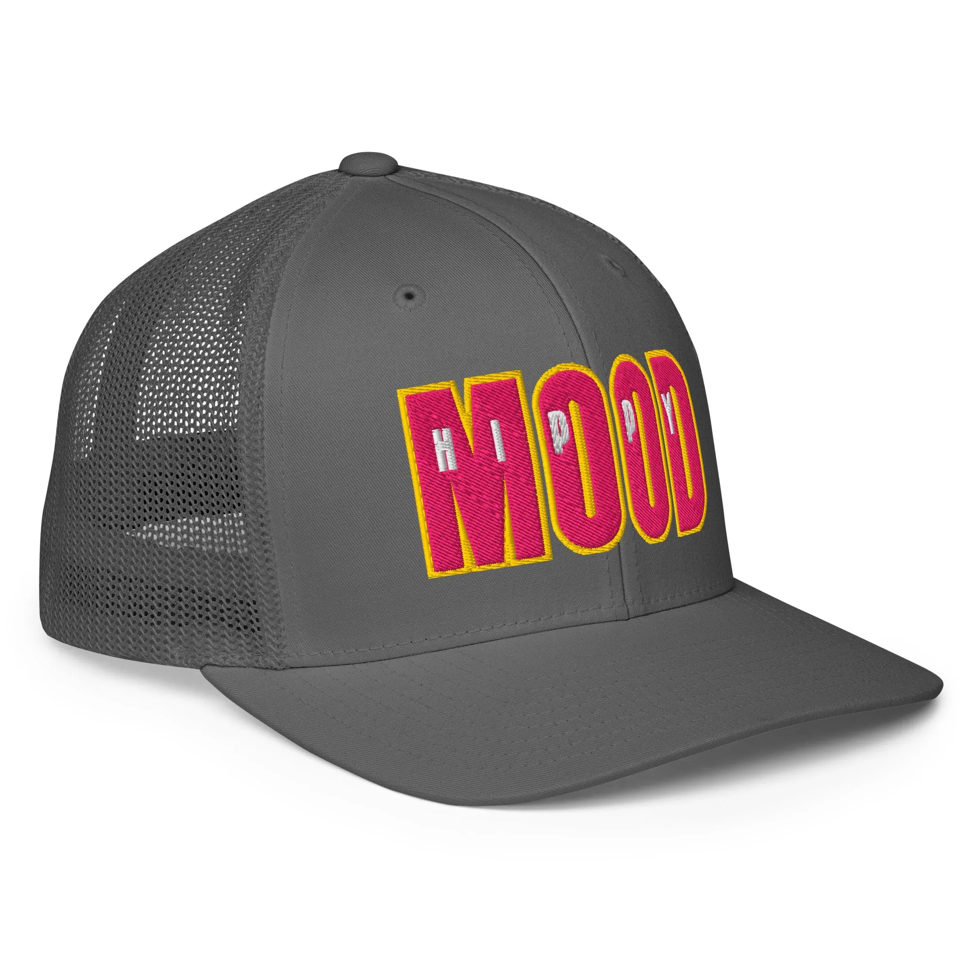 Pink & Yellow Closed-back trucker cap
