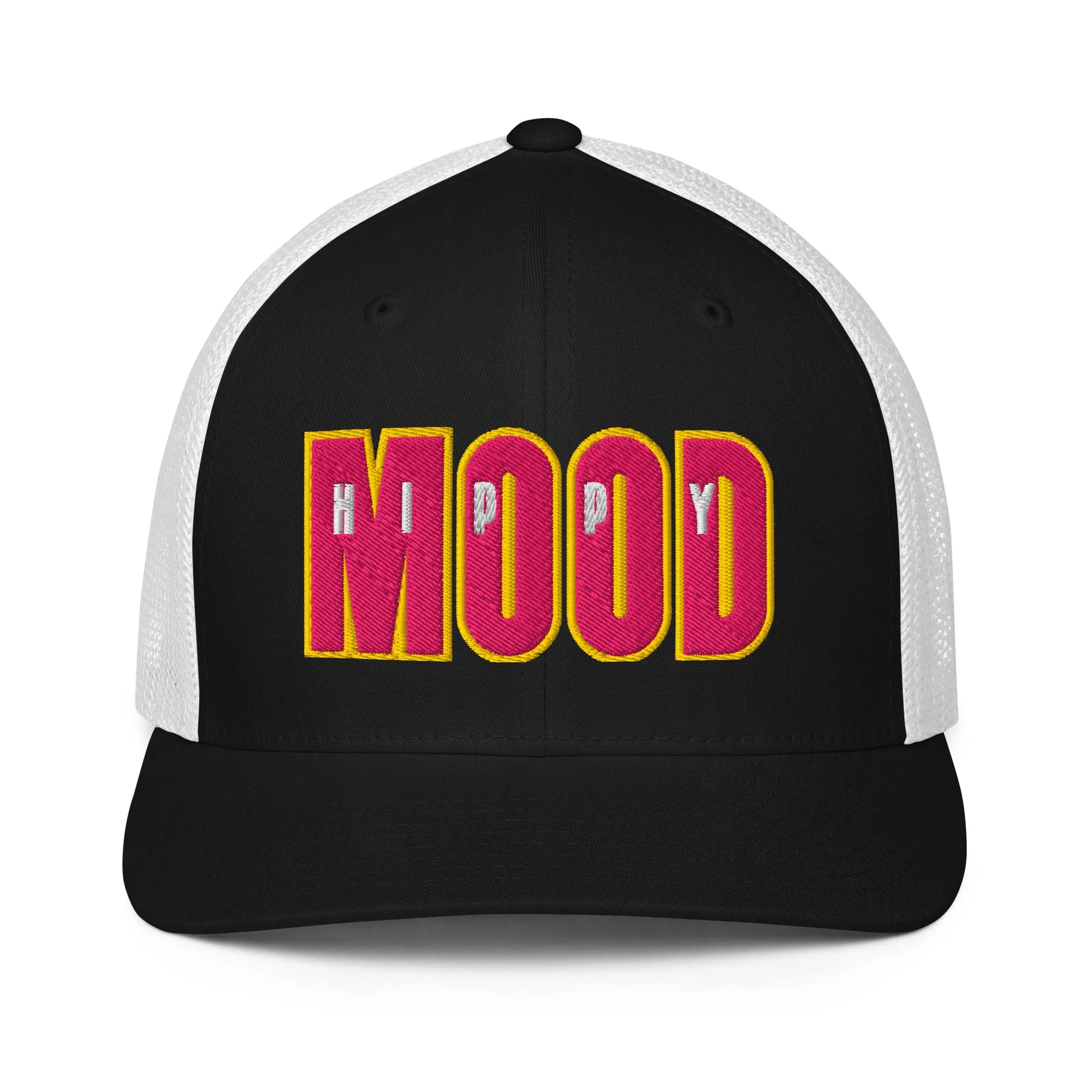 Pink & Yellow Closed-back trucker cap