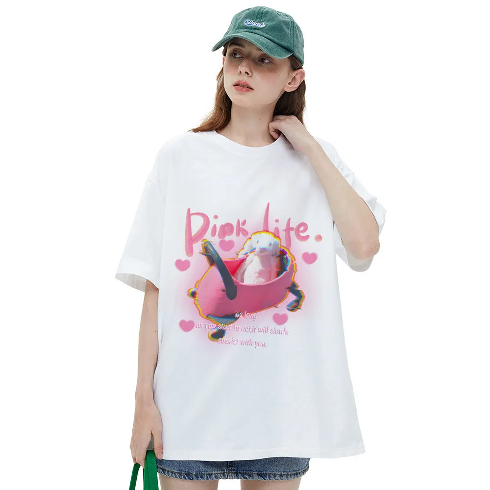 Pink Life Bunny T-shirt
