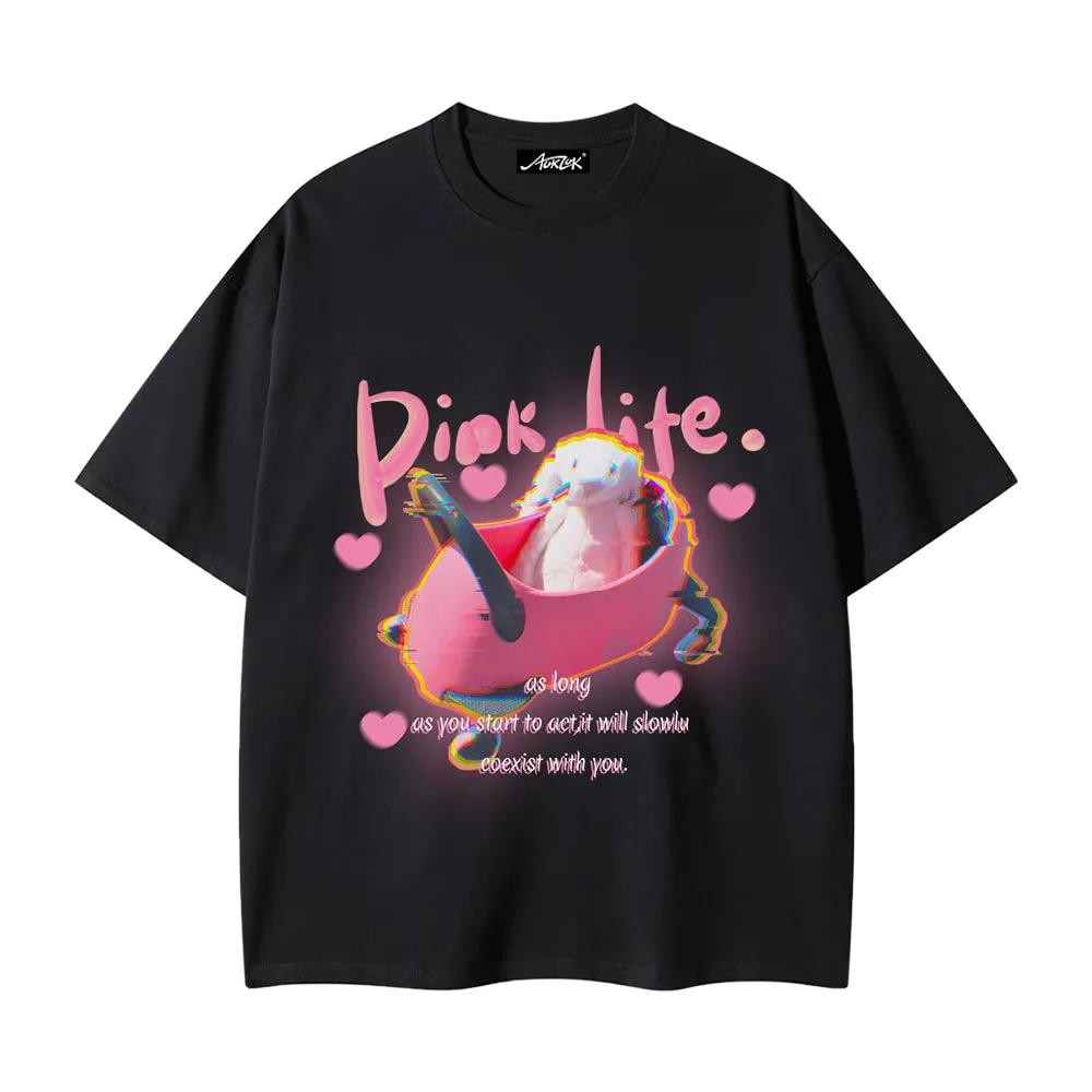 Pink Life Bunny T-shirt