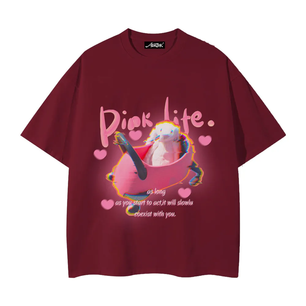 Pink Life Bunny T-shirt