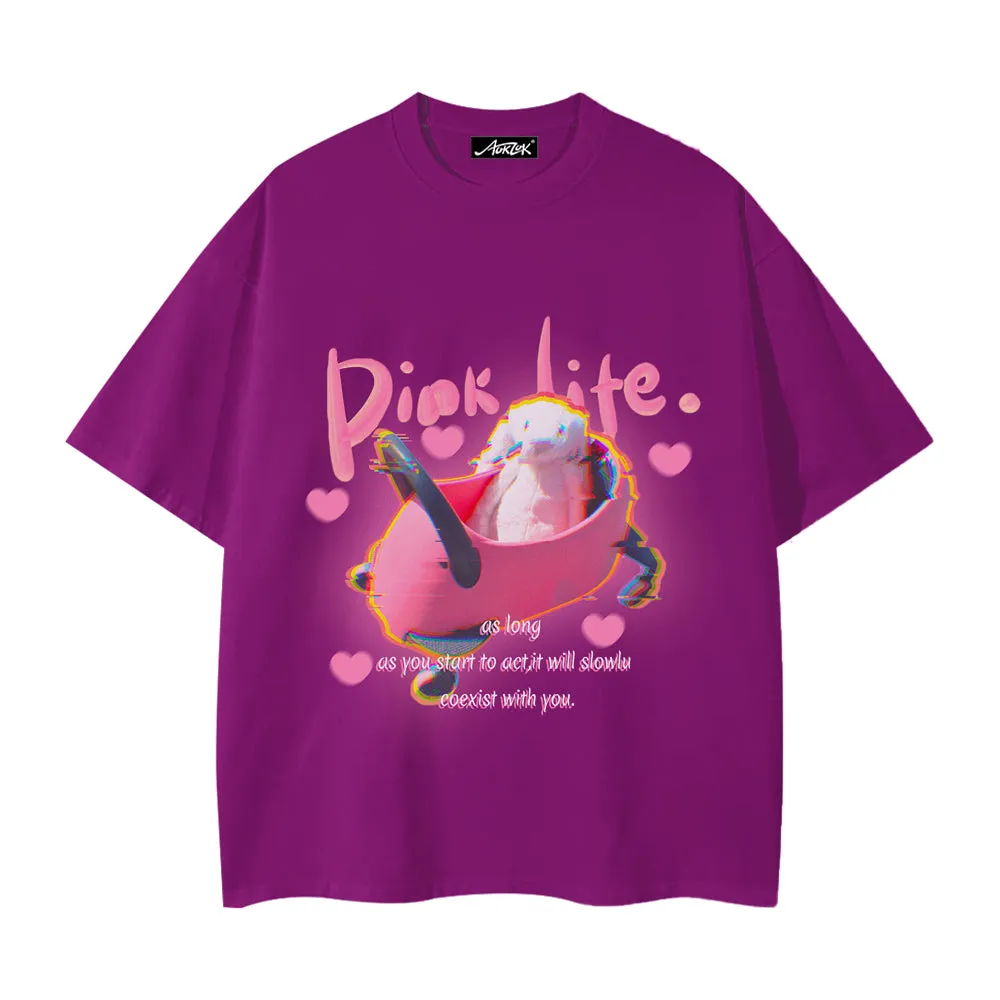 Pink Life Bunny T-shirt