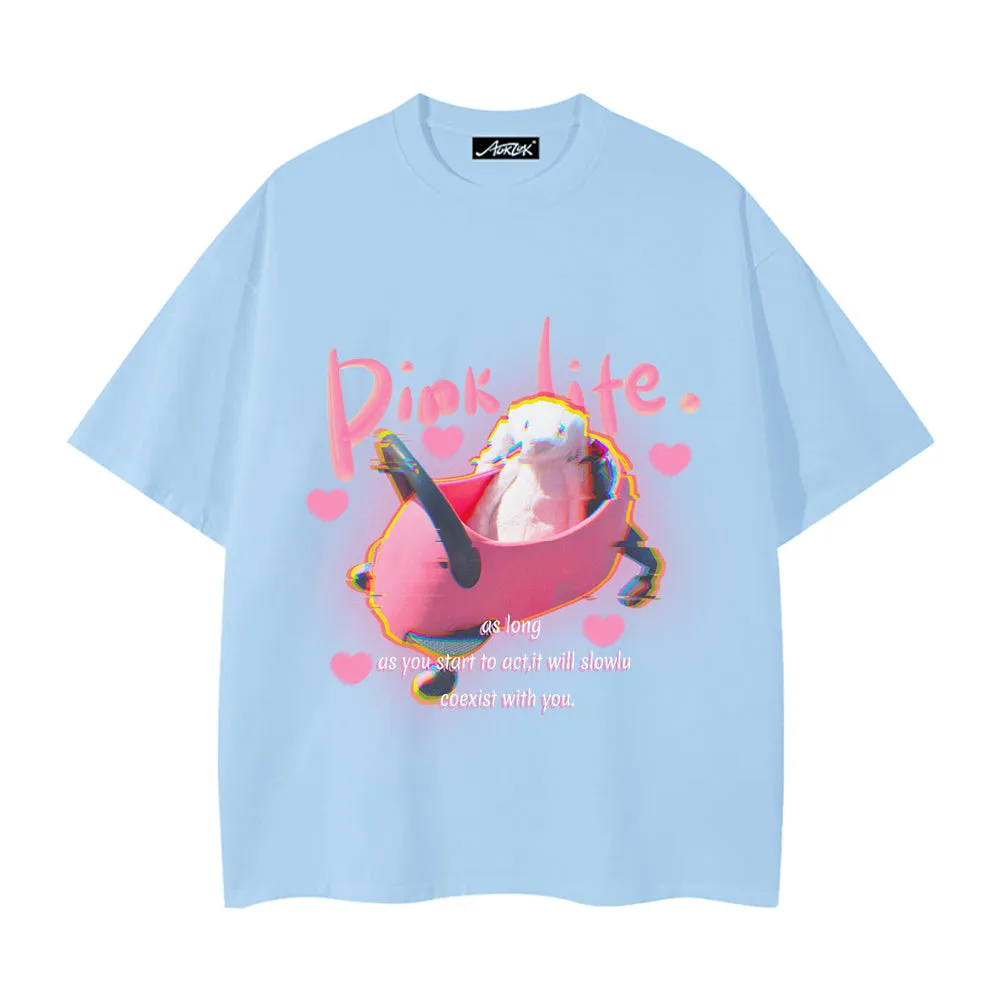 Pink Life Bunny T-shirt