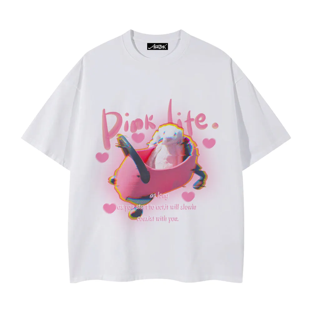 Pink Life Bunny T-shirt