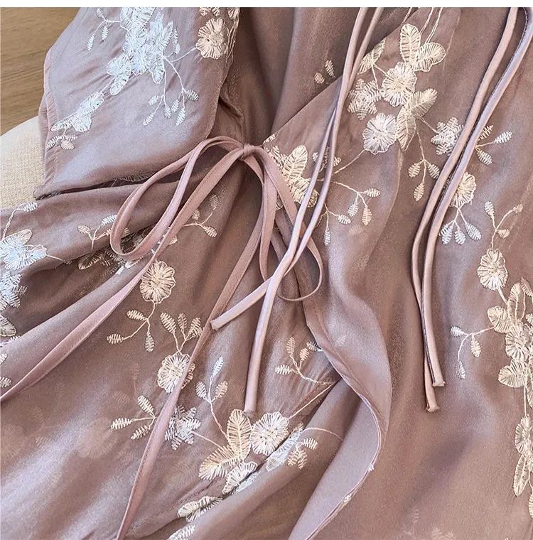 Plus Size Casual Chiffon Loose Chinese Style Blouse