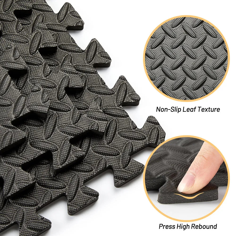 Premium Puzzle Fitness Mat – EVA Interlocking Foam Floor Tiles – Non-Slip, Durable, Waterproof – Protective Sports Flooring for Home Gym, Yoga, Kids Play Area – Easy Assembly & Customizable