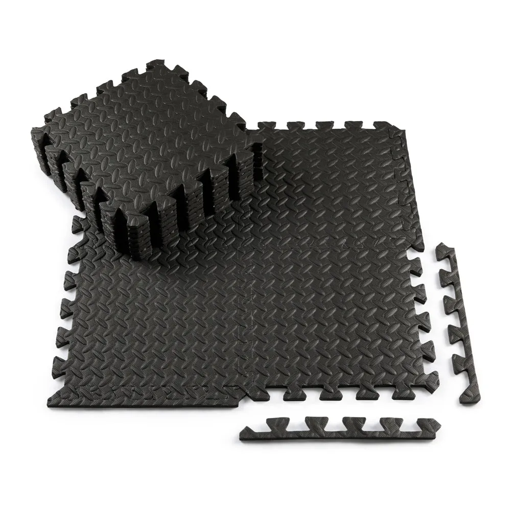 Premium Puzzle Fitness Mat – EVA Interlocking Foam Floor Tiles – Non-Slip, Durable, Waterproof – Protective Sports Flooring for Home Gym, Yoga, Kids Play Area – Easy Assembly & Customizable