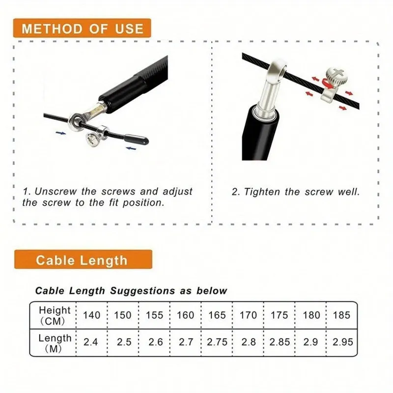 Premium Sports Jump Rope for Adults – 3m Adjustable Steel Wire Rope for Fitness, Weight Loss, and Physical Education, Durable Aluminum Handles, Ideal for College Entrance Exam Training and Endurance Workouts