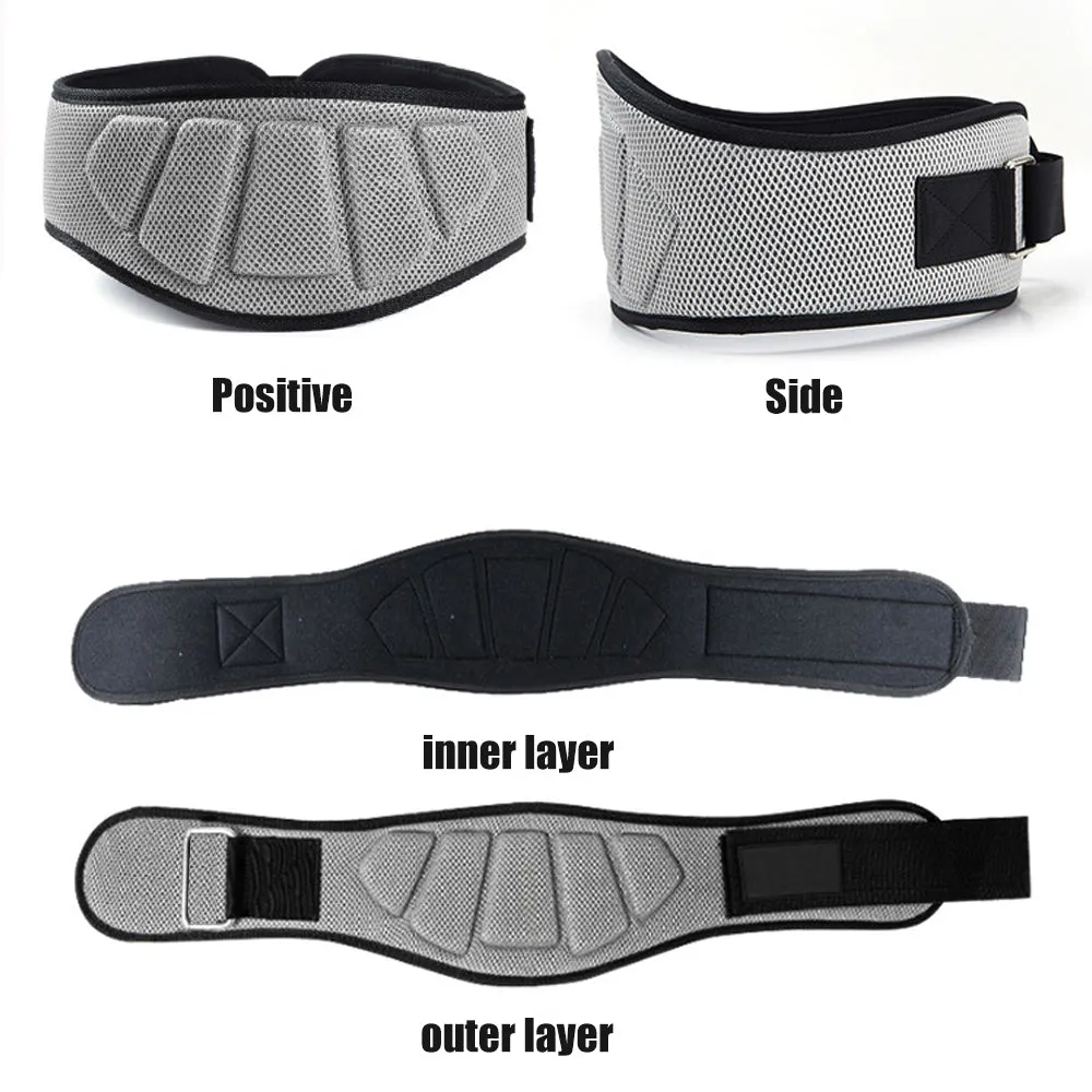 Premium Sports Weight Lifting Belt – Gym Workout Lumbar Back Support for Powerlifting, Strength Training, Squats, Weightlifting, Adjustable Nylon Waist Belt, Durable & Lightweight Design for Men and Women