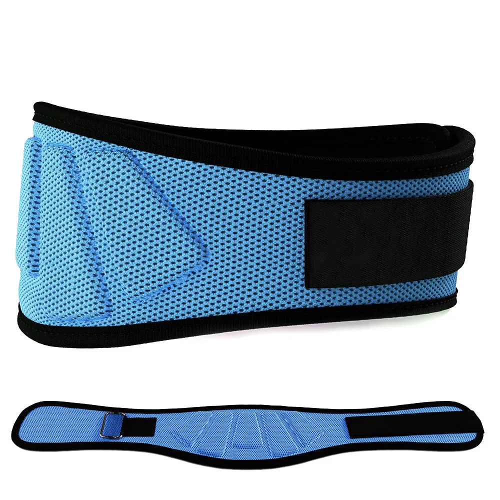 Premium Sports Weight Lifting Belt – Gym Workout Lumbar Back Support for Powerlifting, Strength Training, Squats, Weightlifting, Adjustable Nylon Waist Belt, Durable & Lightweight Design for Men and Women