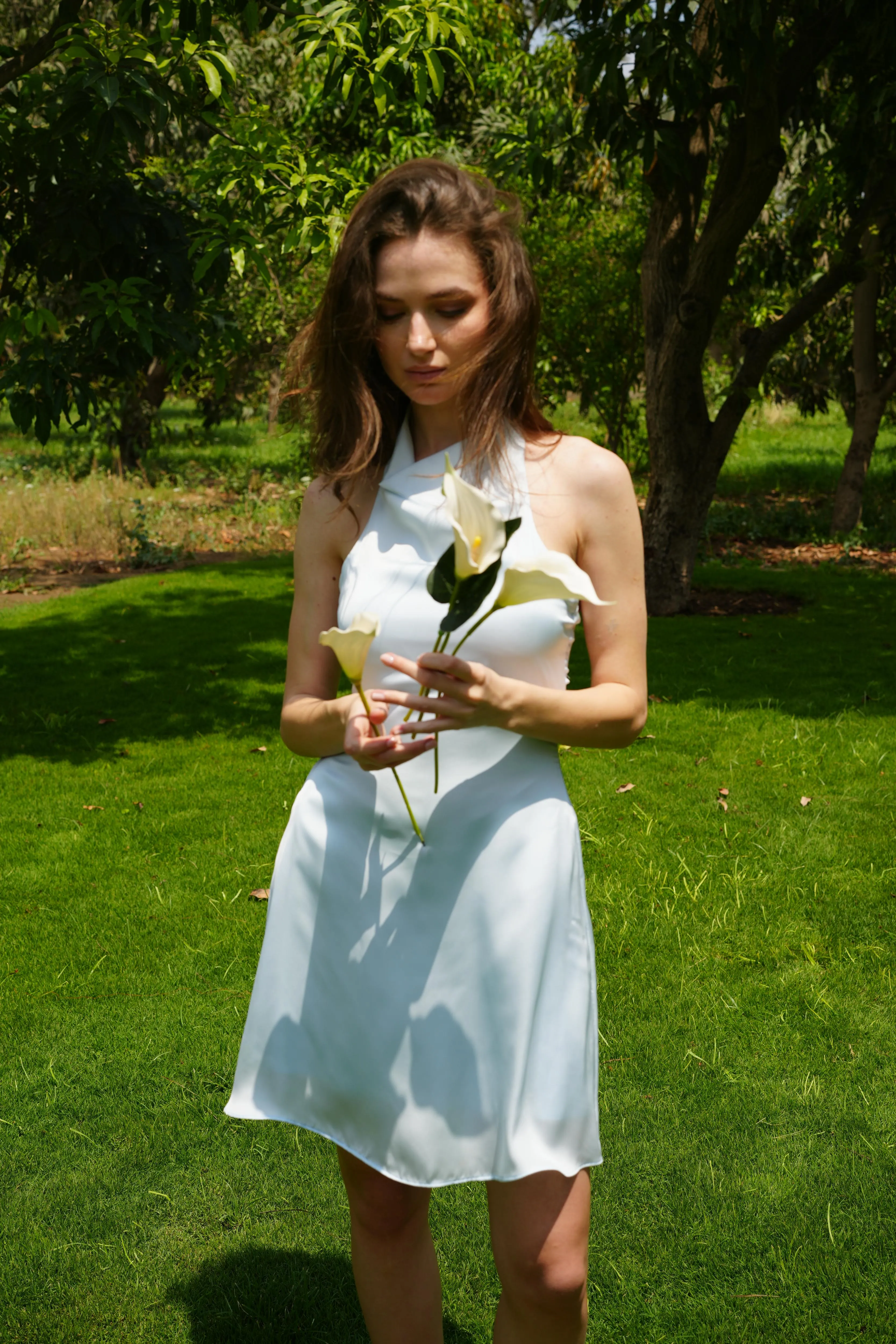 (Preorder Delivery within 10 Days) 
Coastal Breeze Satin Dress