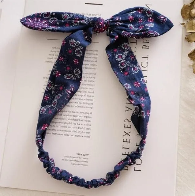 Purple Blue Bandana Haarband