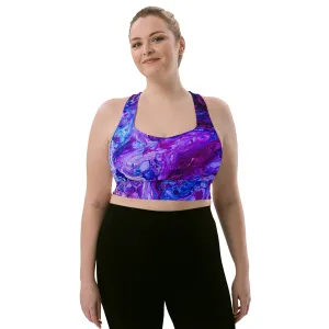 Purple Haze Longline Sports Bra