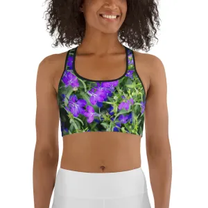 Purple Sweet Sports Bra