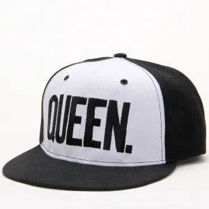 QUEEN Baseball Cap - BLACK & WHITE
