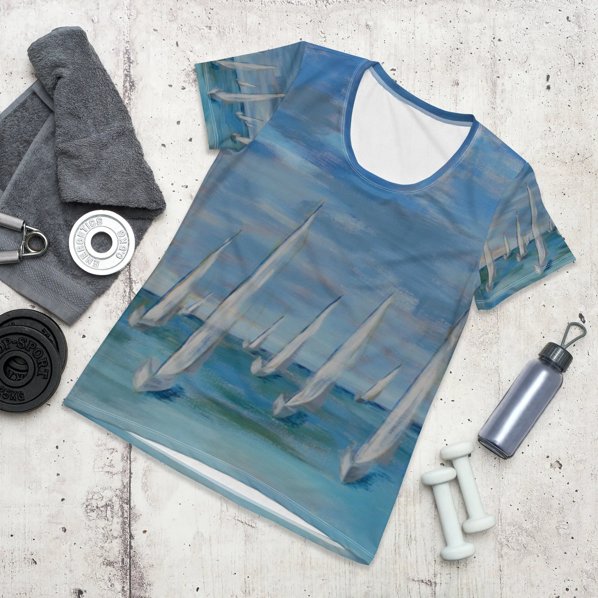 "Incoming - One Design"  Women's Surf shirt