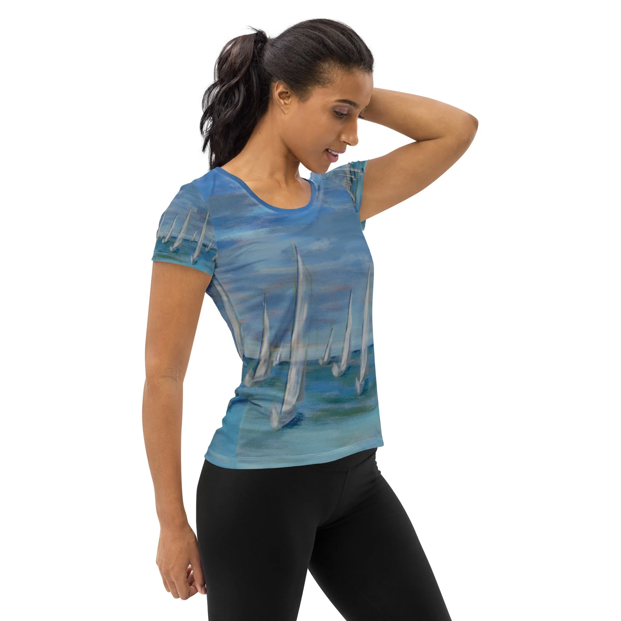 "Incoming - One Design"  Women's Surf shirt