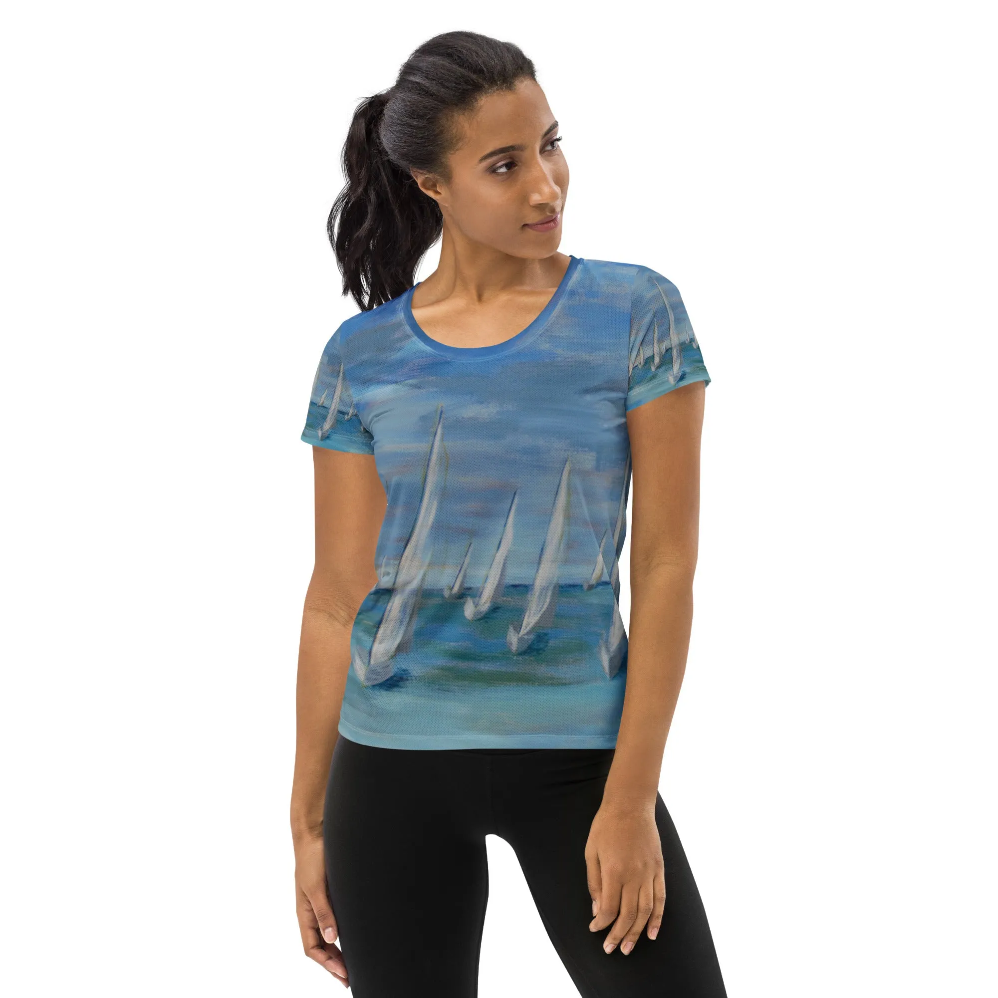 "Incoming - One Design"  Women's Surf shirt