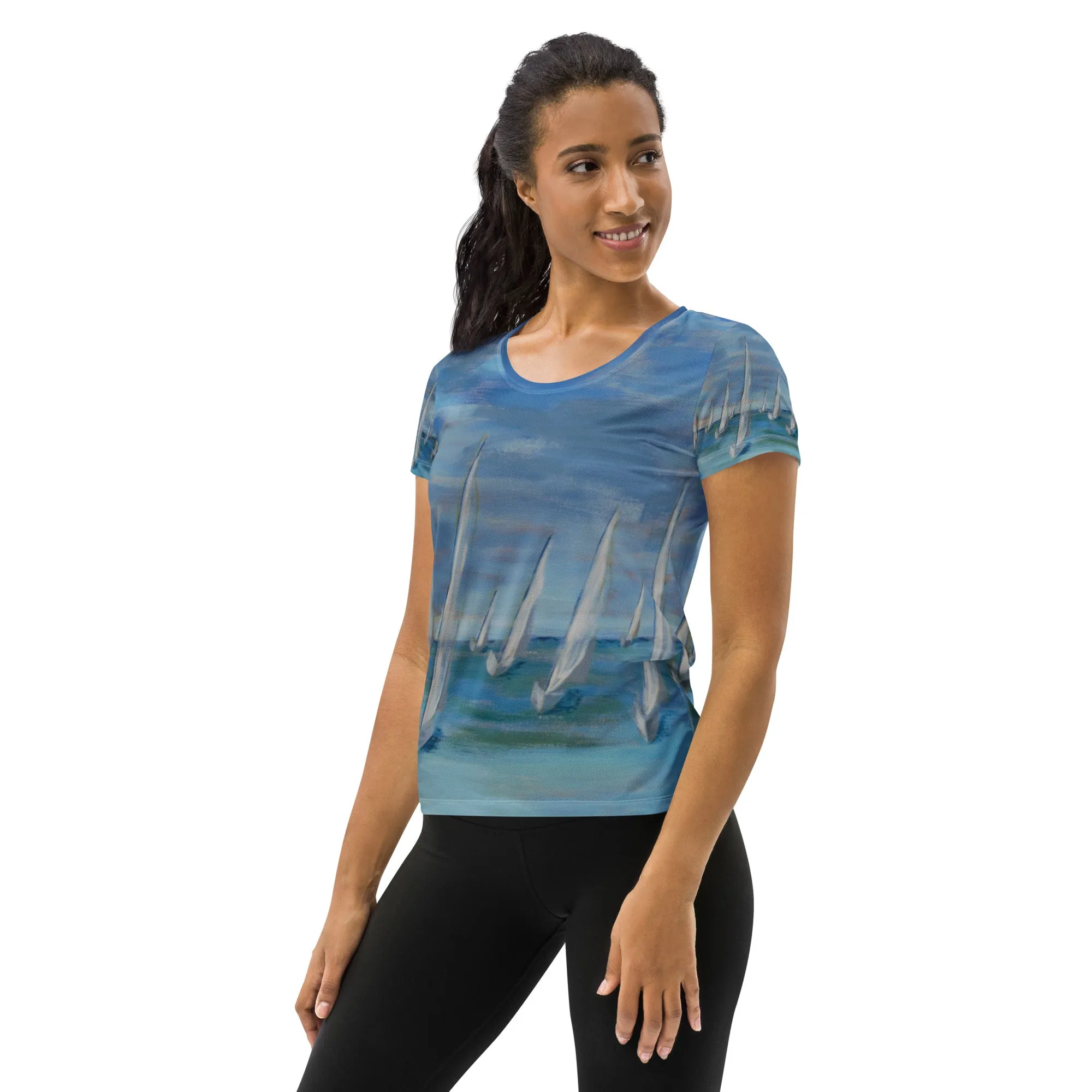 "Incoming - One Design"  Women's Surf shirt