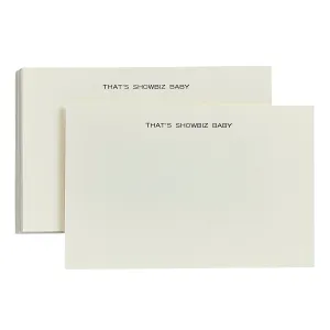 "That's Showbiz Baby" & Silver Memo Tray