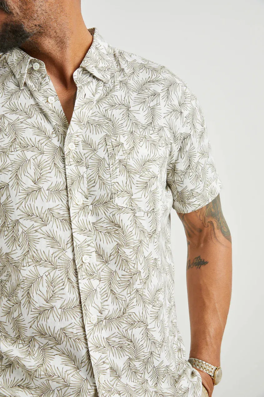 Rails - Carson Shirt - Palm Americano White