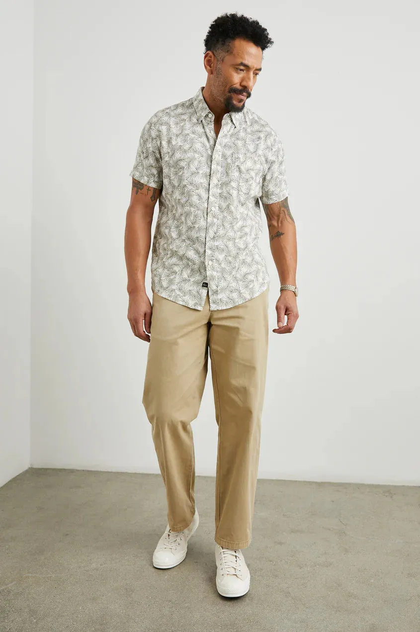 Rails - Carson Shirt - Palm Americano White