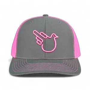 Real Man Pink Mesh Snapback Trucker Hat