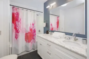 Red Haze Shower Curtain