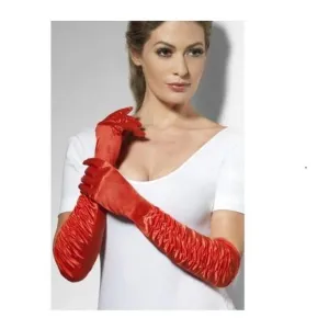 Red Long Temptress Gloves