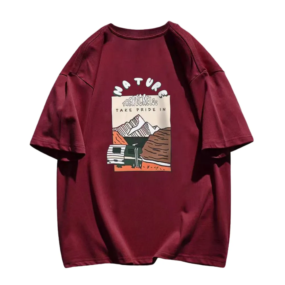 Retro Animated Mountain T-Shirt