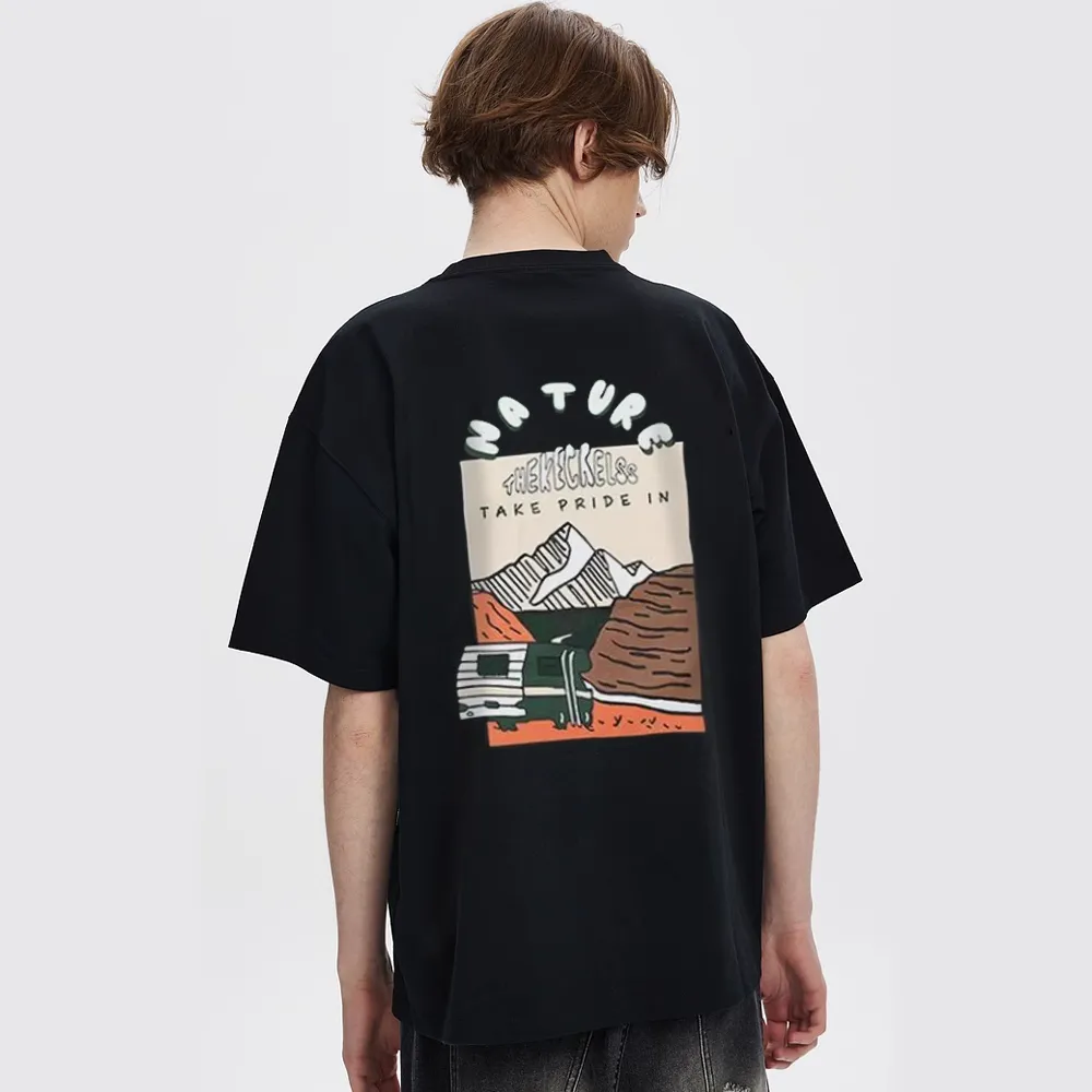 Retro Animated Mountain T-Shirt