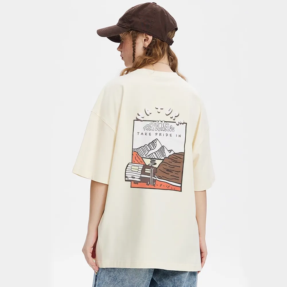 Retro Animated Mountain T-Shirt
