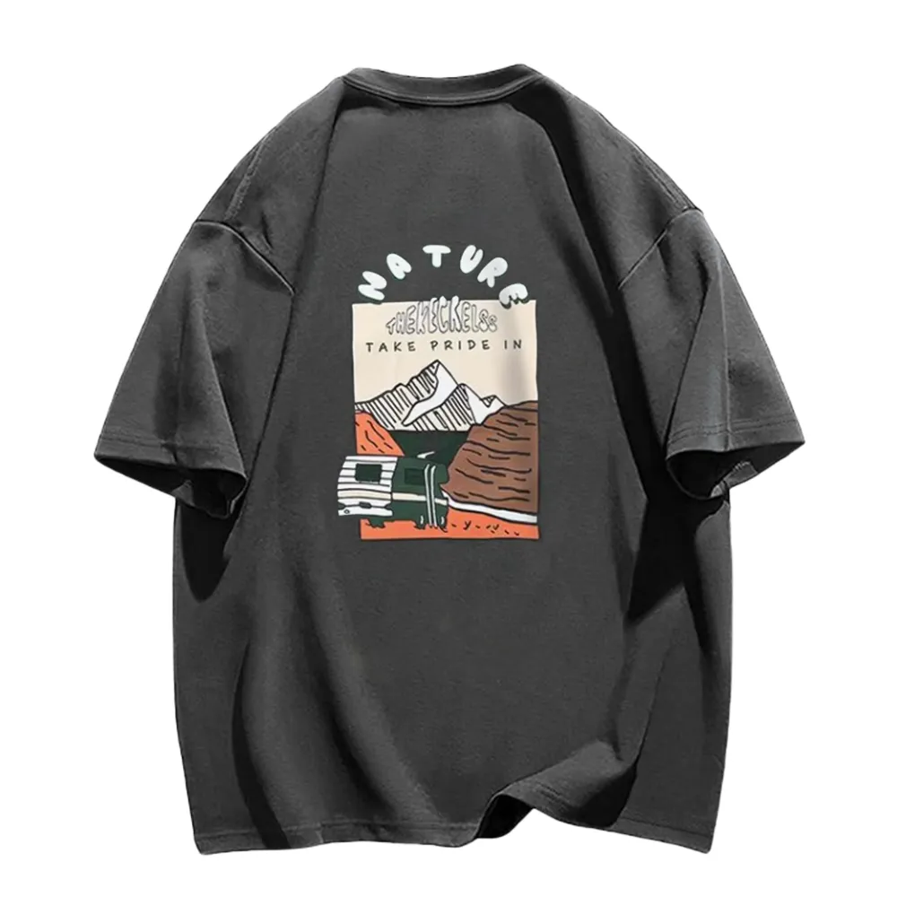 Retro Animated Mountain T-Shirt