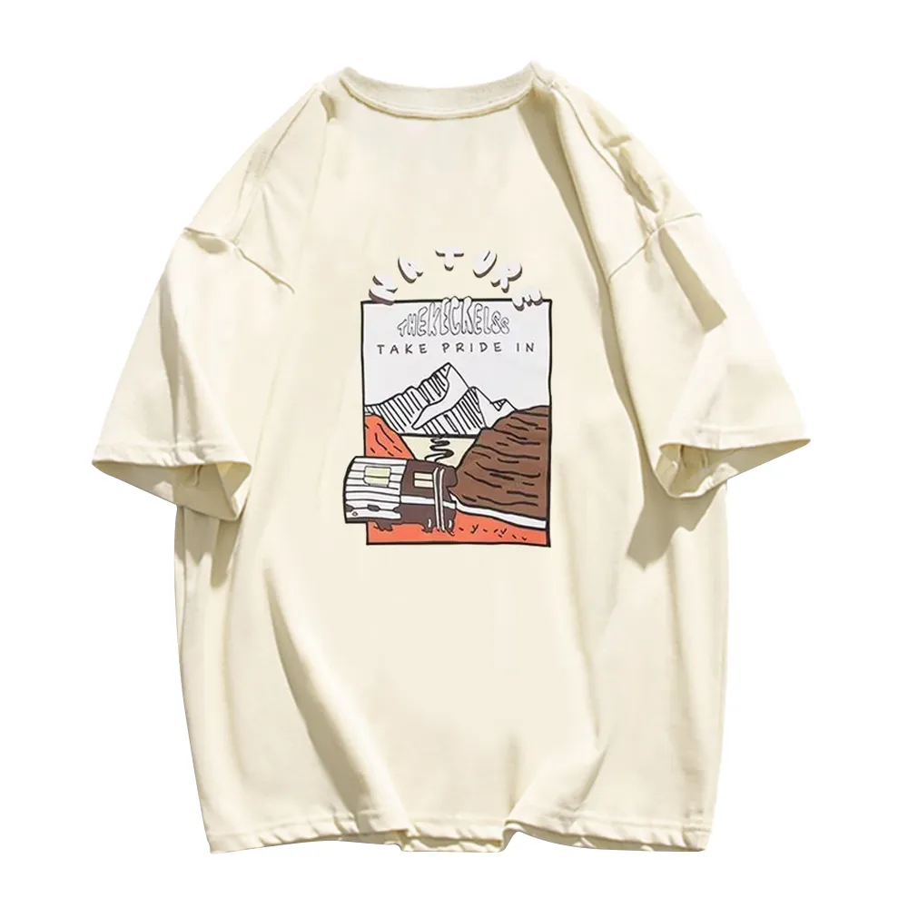 Retro Animated Mountain T-Shirt