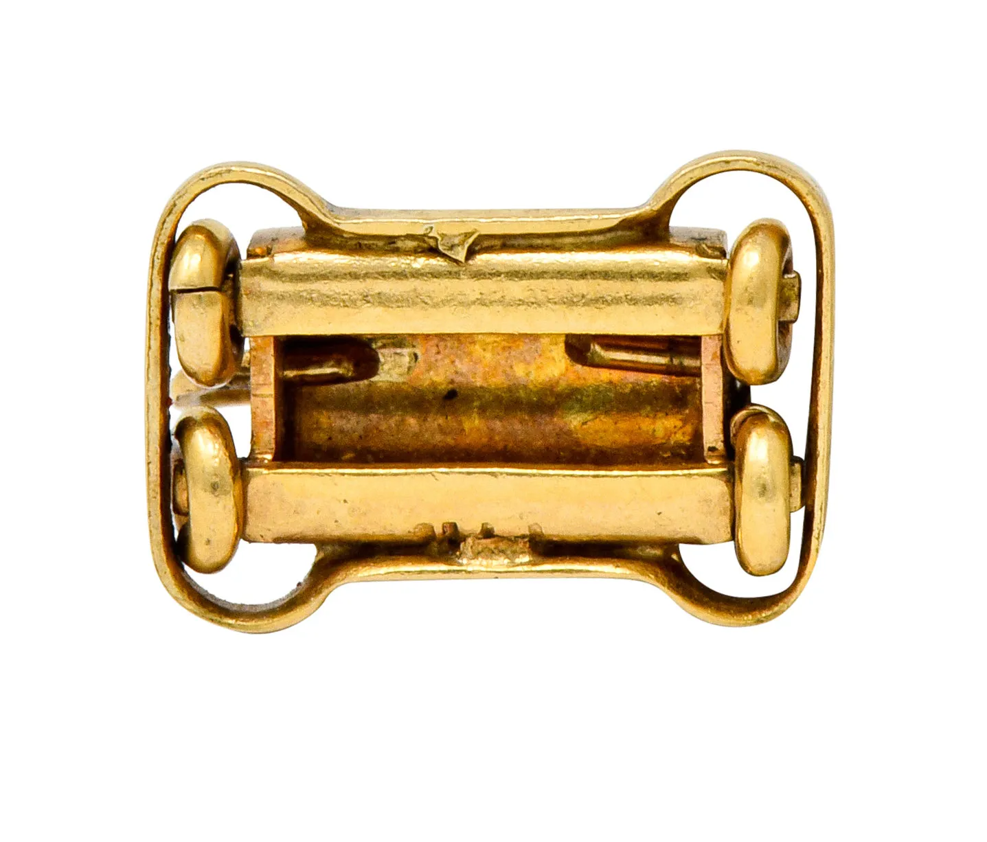 Retro Articulated 14 Karat Gold Antique Bissell Floor Sweeper Charm