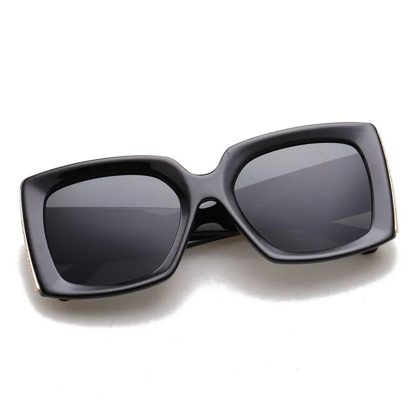 Retro Classic Square Women Fashion Gradient Mirror Eyewear Shades Sun Glasses