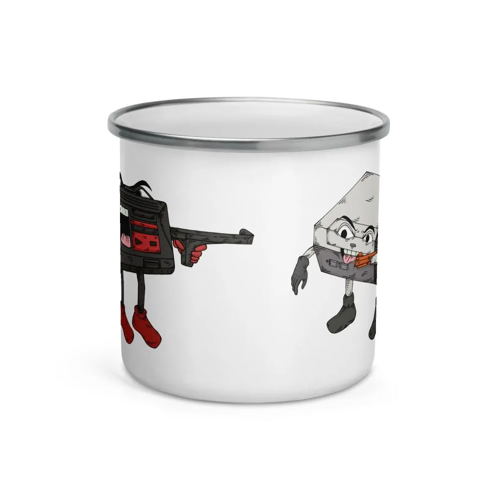 Retro Console Wars - Master System vs NES Mini Enamel Mug