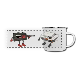 Retro Console Wars - Master System vs NES Mini Enamel Mug