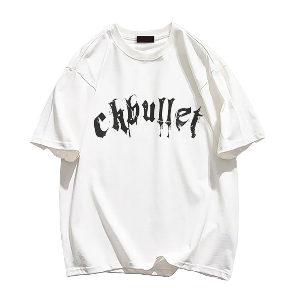 Retro Dark Cross Letters T-Shirt