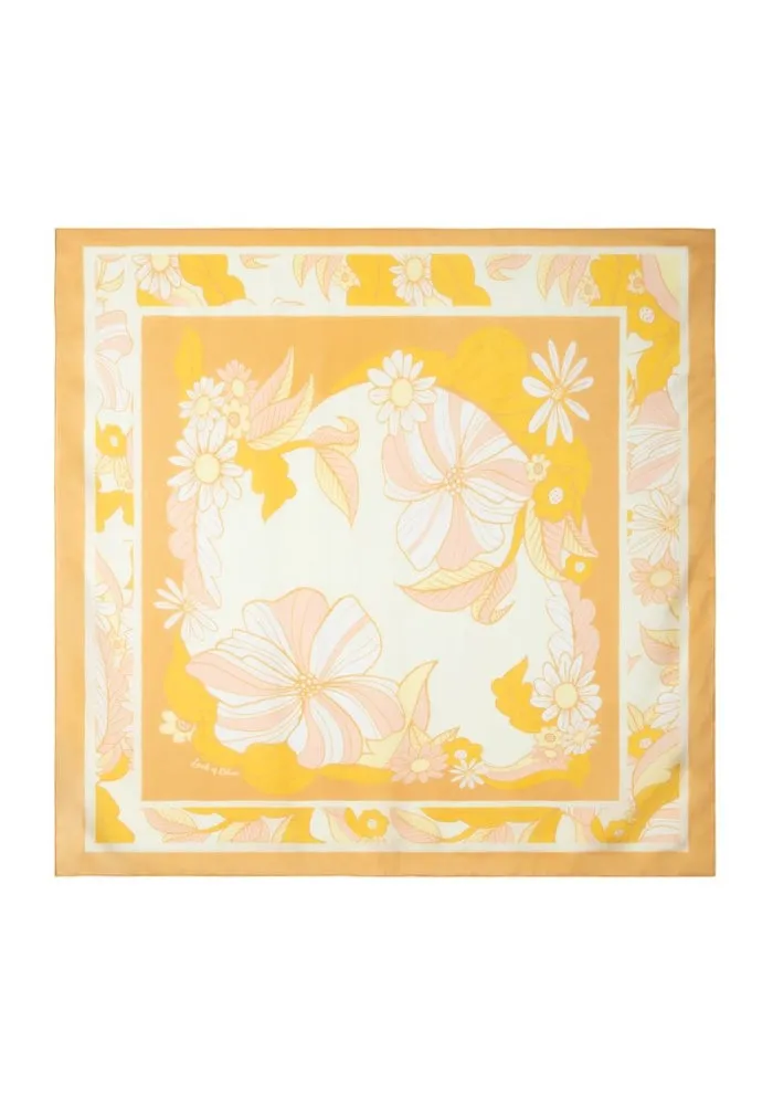 Retro Floral Scarf