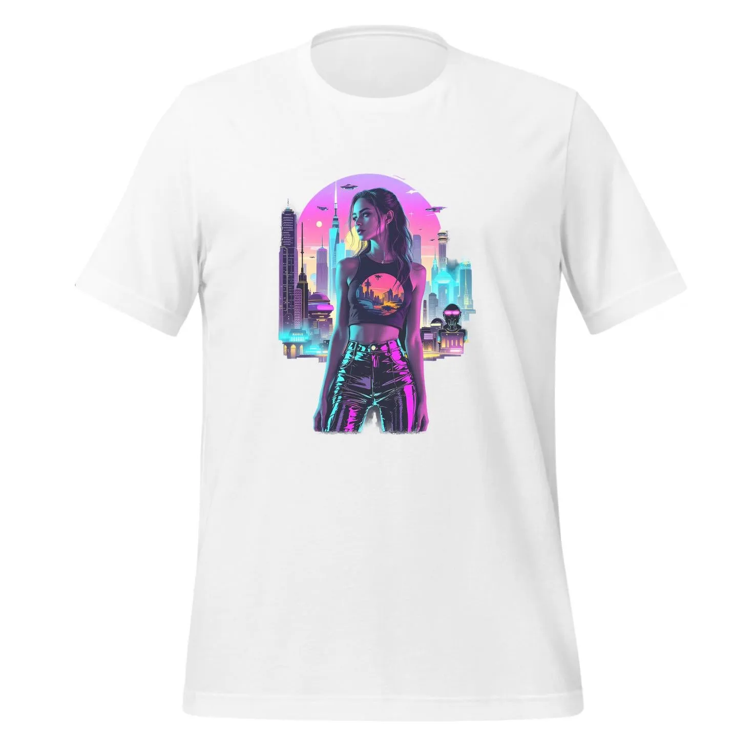 Retro-Futuristic City Dreams | Classic T-Shirt (Unisex)