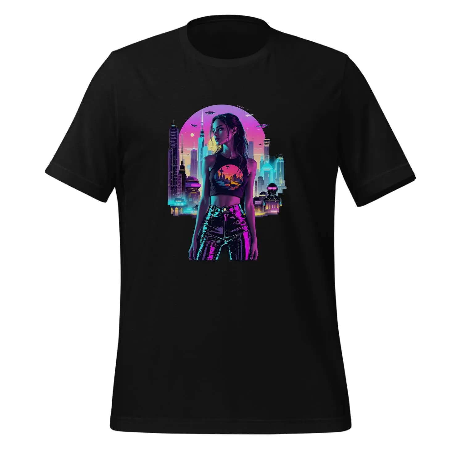 Retro-Futuristic City Dreams | Classic T-Shirt (Unisex)