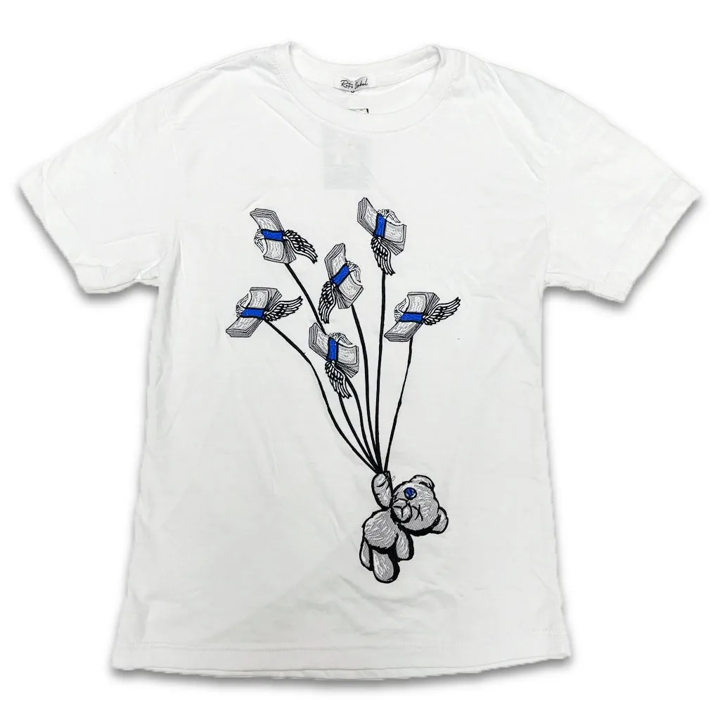 Retro Label Money Bear Shirt (Retro 1 KO Storm Blue)