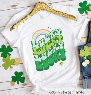 Retro Lucky St Patricks Day Tee