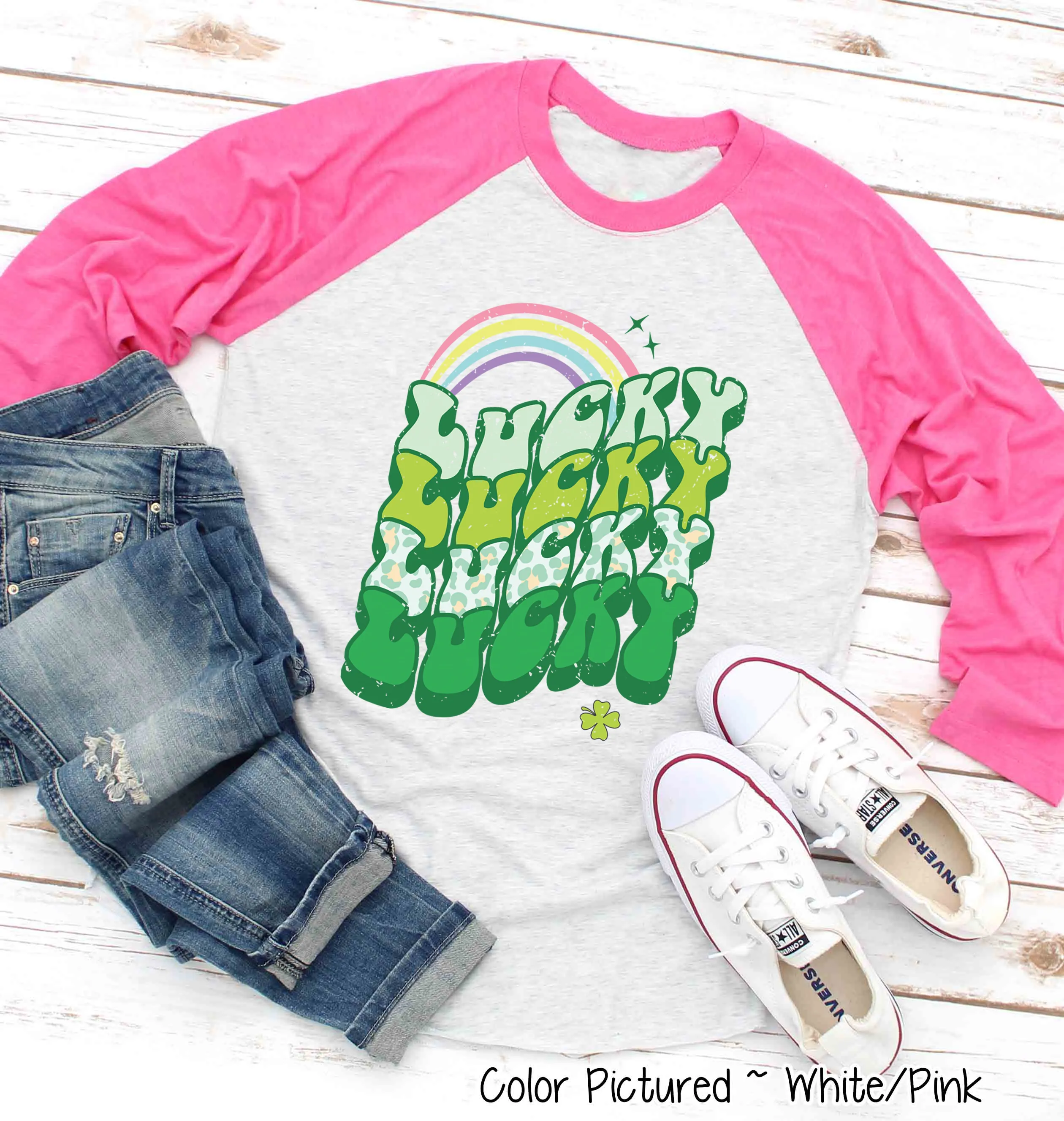 Retro Lucky St Patricks Day Tee