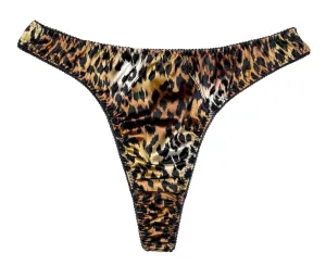 Retro Satin Thong