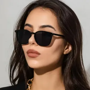 Retro Square Cat Eye Sunglasses with UV400 Protection